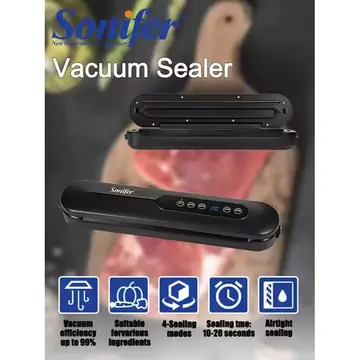 Vacuum Sealer Sonifer SF-1511 90W 60kPa Suction 30cm Sealing Machine Dry Moist Modes Food Saver for Kitchen Storage