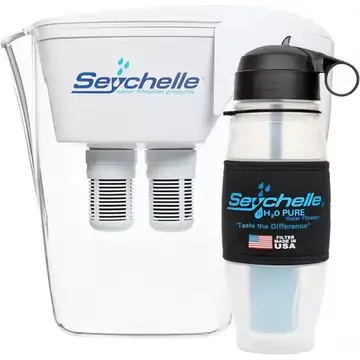 64Oz Alkaline Water Filter Pitcher Includes Filters 28Oz Alkaline Water Filter Bottle Includes Filter Bundle