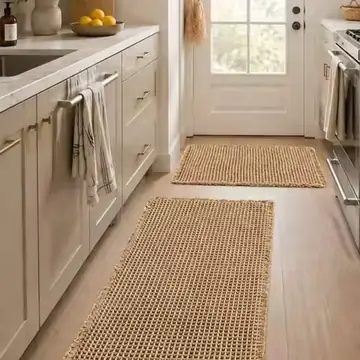 Waffle Rugs, Boho Rugs Non Slip Washable, Super Absorbent Bath Mats, Ultra Soft Rubber Backed Mats For Bathroom