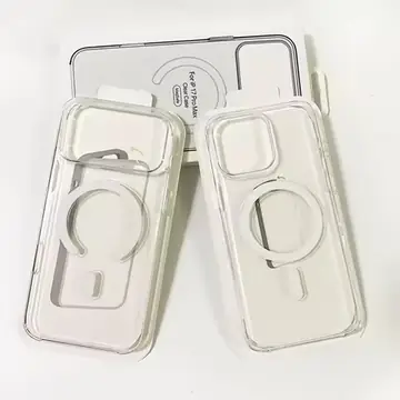 Original Clear Magnetic Phone Case For iPhone 18 17 Pro Max 16 15 14 Plus 13 12For Magsafe Wireless Charging Protect Cover
