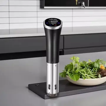 Wancle Vacuum Sous Vide Cooker IPX7 Waterproof Heater Immersion Circulator Slow Cooker with Digital Display Reservation Function