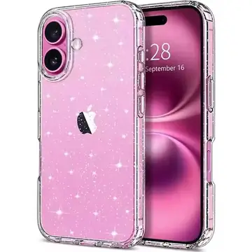 Glitter Clear Phone Case For iPhone 17 Air 16 15 14 13 12 11 Pro Max X XR XS Max 8 7 Plus Women Girls Soft Shockproof Cover