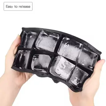 Large Ice-Cube-Tray Silicone Ice-Cube-Mold 2-Inch Ice Cubes for Whiskey and Cocktail
