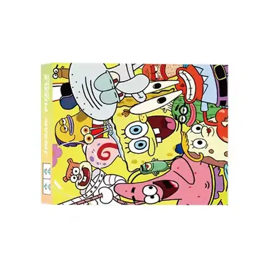 1000 Pieces SpongeBob SquarePants Puzzle Assembling Picture Decompression Puzzles Toy for Adult Educational Gifts