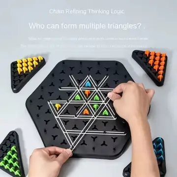 Chain Triangle Chess Splendor Duel Board Game Strategy Game for Kids and Adults Fun Family Game Logic Chess Track Tables Game