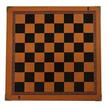 U2JB Embossed Design Roll Up Chess Board Portable PU Leather Chess Board Game Size Chess Board for Family Recreation for Play