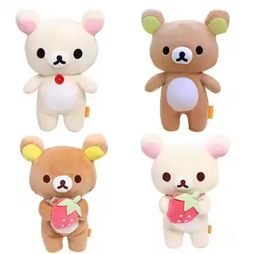 Anime Rilakkuma Cartoon Plush Doll Soft Bear Toys Kawaii Room Decor Teddy Bear Plushies Cute Couple Bear Xmas Gifts For Girls