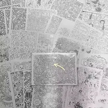 100Pcs Unique Cute Cartoon Animal Coloring Pages & Tracing Sheets for Kids Pen Control Training & Drawing Practice