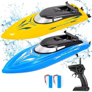 2PACK RC Boat,Remote Control Boats for Kids and Adults,10km/H 2.4G High Speed Rc Boat,Fast RC Boats for Pools and Lakes