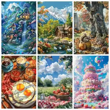 Jigsaw Puzzle 1000 Pieces Fantasy Landscape Puzzle Home Decor for Adults Game Family Fun Puzzles Educational Toys