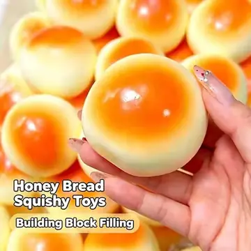 Homemade Honey Bread Squishy Squeeze Fidget Toys Soft Building Block Filling Stress Ball Toys ASMR Sensory Anti Stress Toy Gift