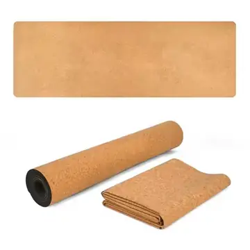 183X61Natural Cork TPE Yoga Mat Fitness Gym Sports Mats Pilates Exercise Pads Non-Slip Yoga Mats Absorb Sweat Odorless