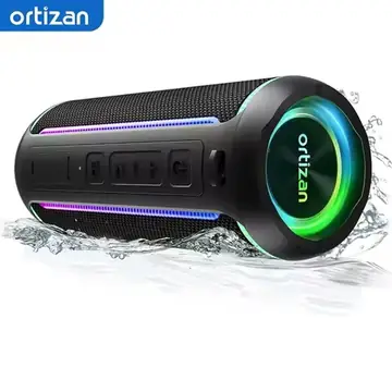 Ortizan Bluetooth Speaker X30, V5.3 Wireless IPX7 Waterproof Shower Speaker,40W HiFi Stereo Sound,TWS Pairing,30H Music Playtime