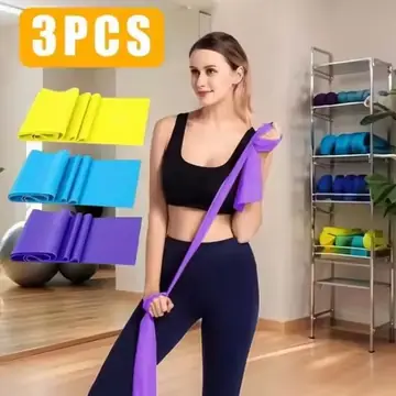 1-6pcs Length 150cm Yoga Pilates Stretch Resistance Band For Gym Fitness Exercise Band Training Elastic Rubber