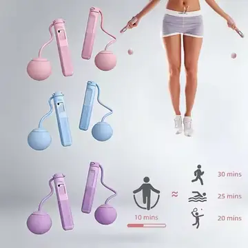 New Heavy Cordless Skipping Rope, Fitness Jump Rope With Weighted Ball,Household Indoor Fitness Equipment,Jump Rope with Counter