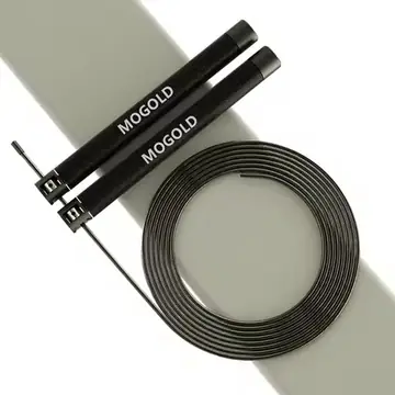 MOGOLD Ultra-durable Wire Jump Rope | Non-slip Handles with Comfortable Grip, Professional Fitness