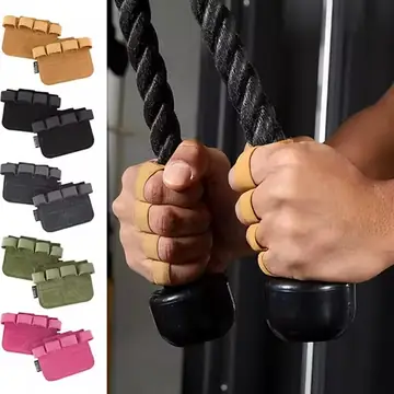 Powerlifting Gym Gloves Breathable Horizontal Bar Booster Gloves Weightlifting Leather Palm Guard Fitness Gloves for Men Women