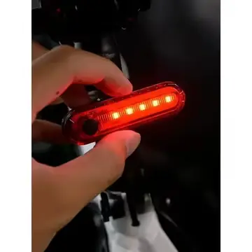 2PCS Accessories Bike Lights USB Rechargeable Cycling for Rear Light Waterproof Night Riding Safety Warning Taillight Bicycle