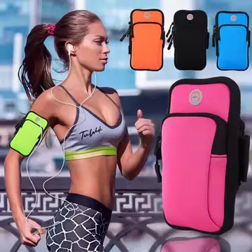 Sport Running Arm Bag Fitness Arm Band Bag Pouch Jogging Mobile Phone Holder Pouch Belt GYM Cover for Smartphone 6"