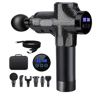 Electric Deep Tissue Massage Gun for Athletes 30-99 Speed Levels with Portable Storage Bag - Pain Relief for Neck Back Leg