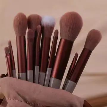 13pcs Makeup Brushes Set Eye Shadow Foundation Women Cosmetic Brush Eyeshadow Blush Beauty Soft Make Up Tools Bag