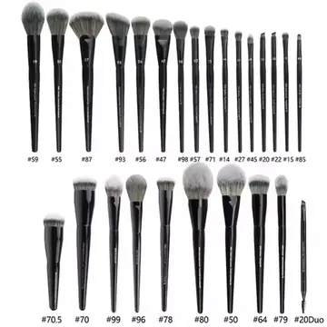 5/16/26pcs/set Black Powder Makeup Brushes Angled Sculpting Foundation Face essential cosmetic tools Eyeshadow Eye Make Up Brush