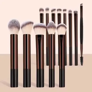 13PCS Makeup Brush Set Foundation Concealer Powder Eyeshadow Blush Brush Kabuki Blending Cosmetic Beauty Tool for Face