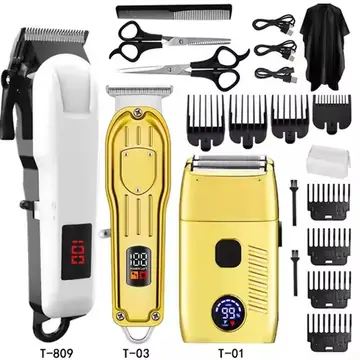 Professional Hair Clippers Electric Razor Shavers for Men USB Rechargeable Clippers and Trimmers Beard Trimmer Fast Charging