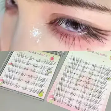 No Need Glue Self-adhesive False Eyelashes Large Capacity Upper Eyelashes Single Cluster Segmented Natura Curling DIY Eyelashe