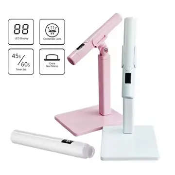Portable Mini Led Nail Lamp Rechargeable Mini UV Led Lamp for Nails Gel Dry,Cordless Resin Curing UV Light Mini Nails Dryer