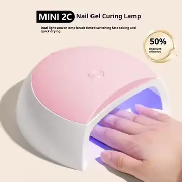 YIKOOLIN MINI 2C UV LED Nail Lamp 15 LEDs USB Plug In Gel Nail Dryer Portable Manicure Curing Light For Home DIY Nail Art Gifts