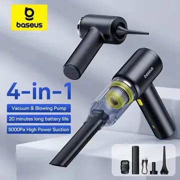 Baseus Car Vacuum Cleaner Wireless Air Dust Blower Gun for Car Powerful Portable Car Cleaning Appliance Cordless Vehicle Cleaner