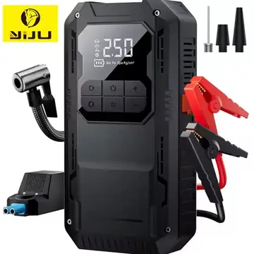 4-IN-1 Car Jump Starter with Air Compressor Car Auto Battery Booster Device150PSI Air Pump Portable Power Bank Tire Inflator