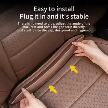 EVA Car Seat Crevice Filling Strip Universal Seat Blocker Prevent Dropping Car Accessories Plug-In Car Seat Gap Filler Elastic