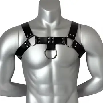 Men Fashionable PU Leather Harness Belts Street Style Gothic Belt Punk Rock Exotic Clothing Accessory Belt