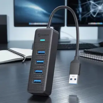 PHIXERO 4 Ports USB 3.0 HUB High Speed Type C Splitter 5Gbps For PC Computer Accessories Multiport USB Hub Adapter for Laptop