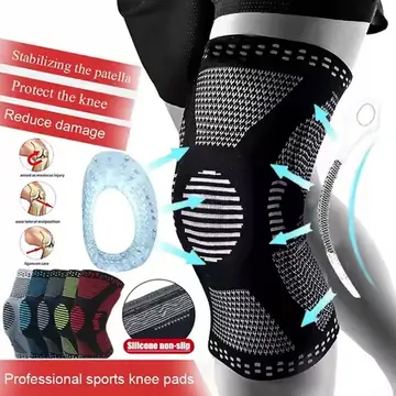 1Pc Professional Knee Compression Sleeves Joint Pain Relief Meniscus Brace Sports Support Pads for Running Basketball Women Men