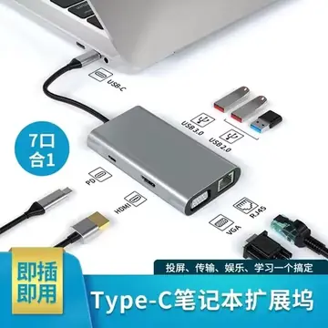 USB C Hub Type C For HDMI-Compatible USB Hub 100W Multiport Adapter For MacBook Pro/Air iPad Pro iPhone 15 16 17 Pro/Pro Max XPS