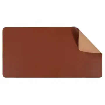 Large PU Leather Cork Desk Pad, Non-Slip Office Mouse Pad & Desk Protector, Waterproof Laptop Desk Mat