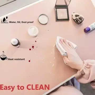 Table Protector PU Leather Double Side Desk Mat Waterproof Anti-Slip Nail Art Table Mat Soft Collapsible Writing Mat Laptop Use
