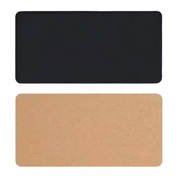 Anti-Slip Laminated Cork Desk Blotter, Premium PU Leather Large Mouse Pad for Office Laptop Desk Protection