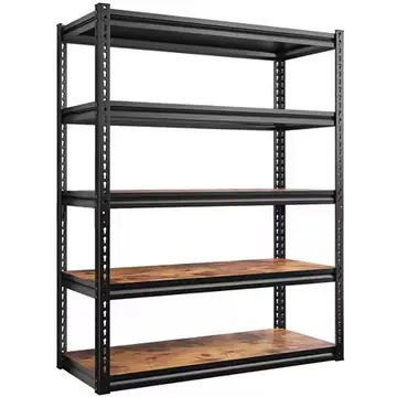 Storage Shelves Whith Thickened MDF Wood for Pantry Organizer | 2500LBS,Adjustable 5Tire Sturdy Rust-Resistant, Customized