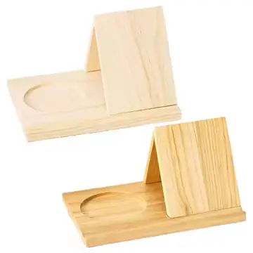 Triangle Wooden Book Holder Reading Stand Bookcase for Bed Desk Sofa Modern Home Decor Bookstore Library Office Organizer
