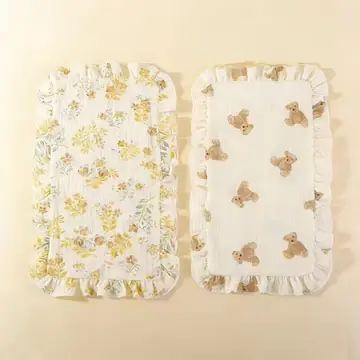 2 Pack Baby Burp Cloths for Newborns Soft Absorbent Saliva Towel Feeding Burping Bibs