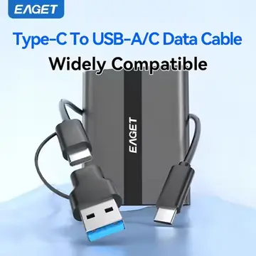 EAGET M8 Portable SSD 5Gbps External Hard Drive 120GB 240GB 480GB 1TB 2TB Solid State Drive for PC Laptops Desktop PS4 PS5