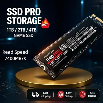 Original SSD 1080PRO 1TB Hard Disk Drive 2TB M2 NGFF NVME Interface Internal Solid State Hard Drive for Laptop Desktop Notebook