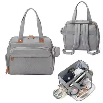 Mommy Bag Mother and Child Bag Large Capacity Lightweight Pregnant Double Shoulder Handheld Multi-functional Insulated Backpack