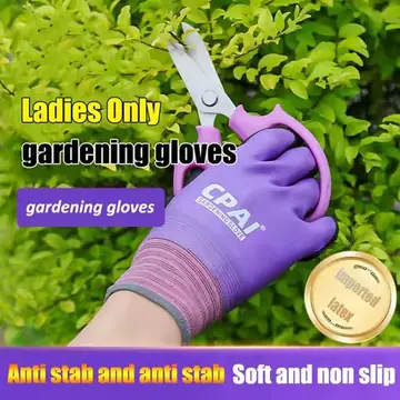 Women's Gardening Gloves, Thorn Proof & Waterproof, Protective for Rose Pruning, Planting, Weeding, Floral Design & Beach Diggin