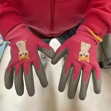 Kids Waterproof Garden Work Gloves Non-Slip Children Safety Yard Work Gloves Portable Garden Supplies Gardening Gloves