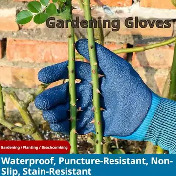 Flexible Gardening Gloves Garden Tools Heavy Duty Non-slip Grip Thorn Proof Gardening Gloves Waterproof Work Gloves